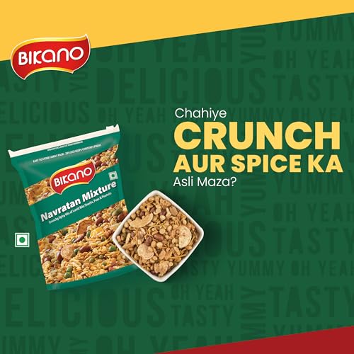 Image of Bikano Navratan Mixture | Spicy and Crunchy | Navratan namkeen | All time favourite Indian Namkeen | 400g Pack