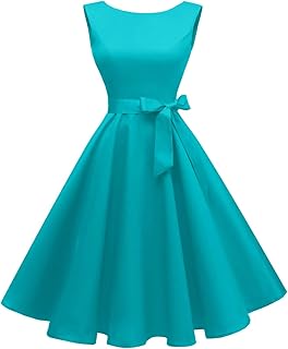 Women's Boatneck Sleeveless Swing Vintage 1950s Cocktail Dress New - Buy now