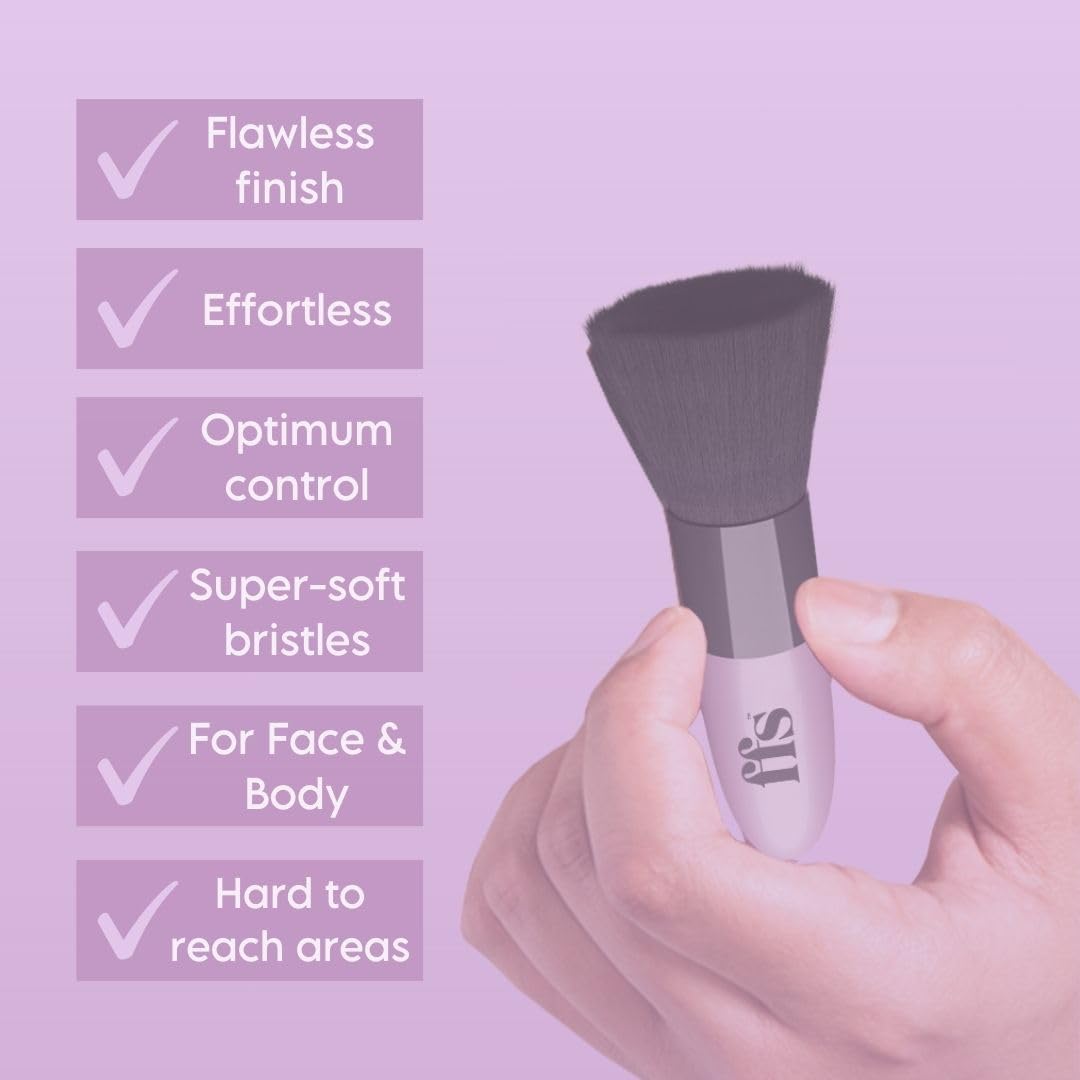 FFS Beauty Kabuki Brush Fake Tan Face & Body Applicator, Purple - Image 4