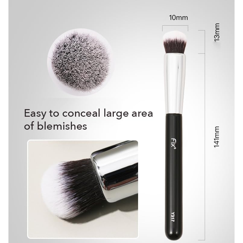 1PC Fix Plus Concealer Brush Makeup Brush, Large Area Concealing Makeup Brush Conceals Pimple Dark Spot Easily