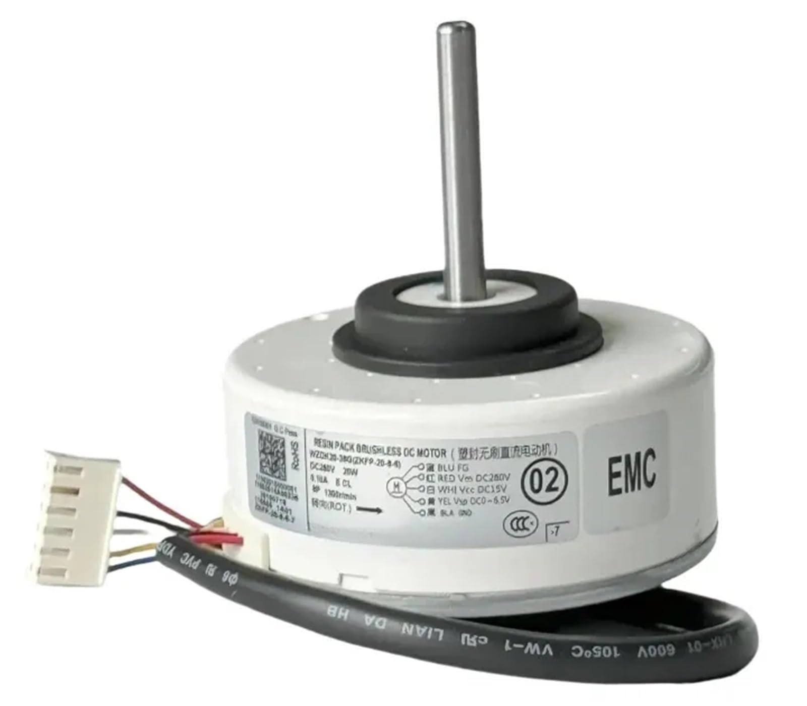 10er-Pack Klimaanlagenmotor WZDK20-38G ZKFP-20-8-6 DC Bürstenloser Lüftermotor, 20 W Inverter-Klimaanlage Bürstenloser DC-Motor