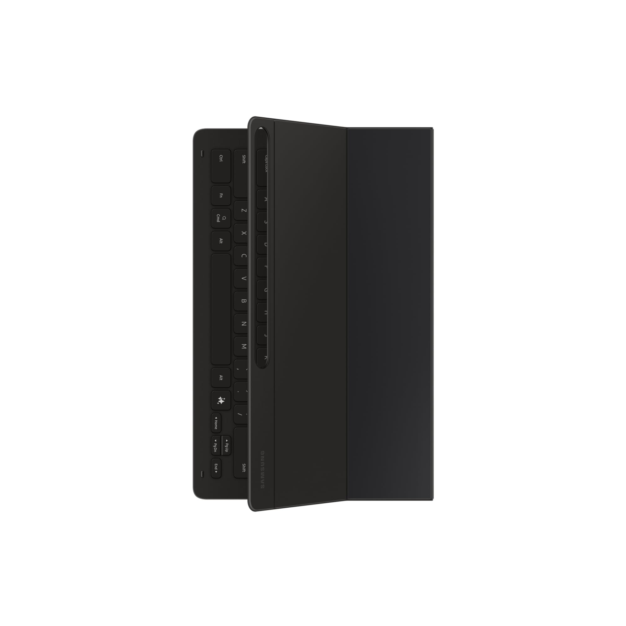 Samsung Book Cover Keyboard Slim EF-DX620 do tabletu S10 FE+ z klawiaturą QWERTZ i przyciskiem AI, jednoczęściowe etui na tablet, smukła konstrukcja, kieszeń na długopis, czarna