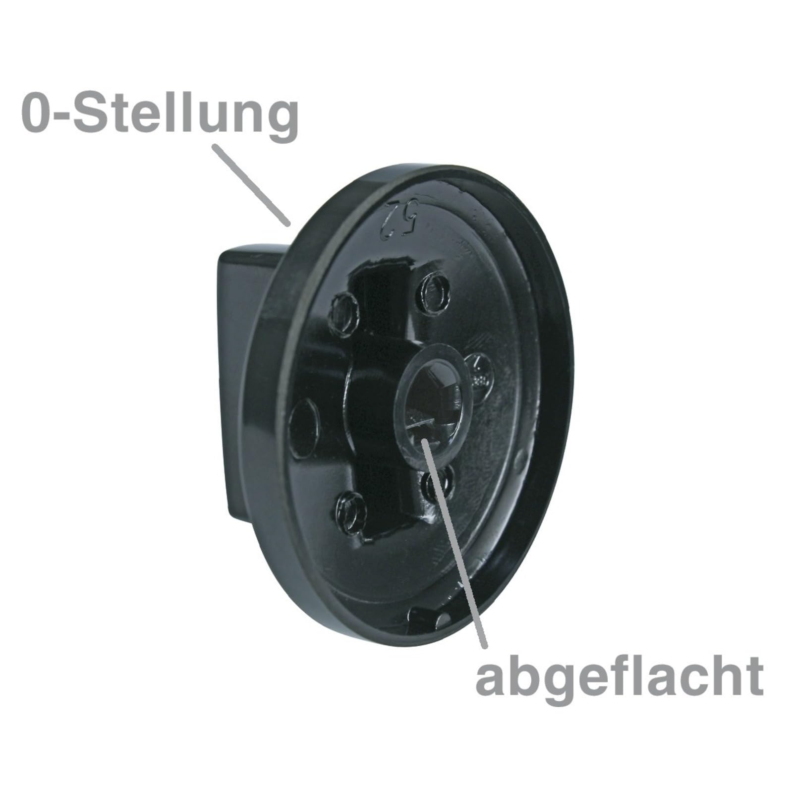 LUTH Premium Profi Parts Drehknopfset 9-Teilig Schwarz Universal für Herd Europart