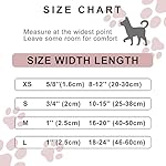FURRYFECTION Reflective Dog Collar and Leash Set with Quick Release Buckle, Padded with Neoprene Adjustable Nylon Dog Collar for Small Medium and Large Dogs (Medium Collar+5FT Leash, Pink) - Image 5