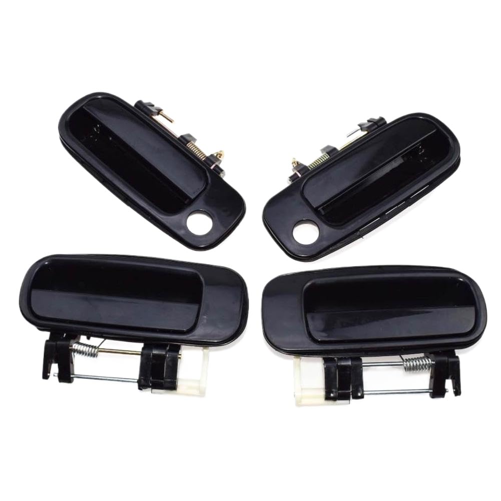 Zdsaaenar Onecolor 6 Pcs Black Exterior Door Handle And Door Locks Kit Compatible With 2.2L 3.0L 1992 1993 1994 1995 1996 Front Rear Left Right