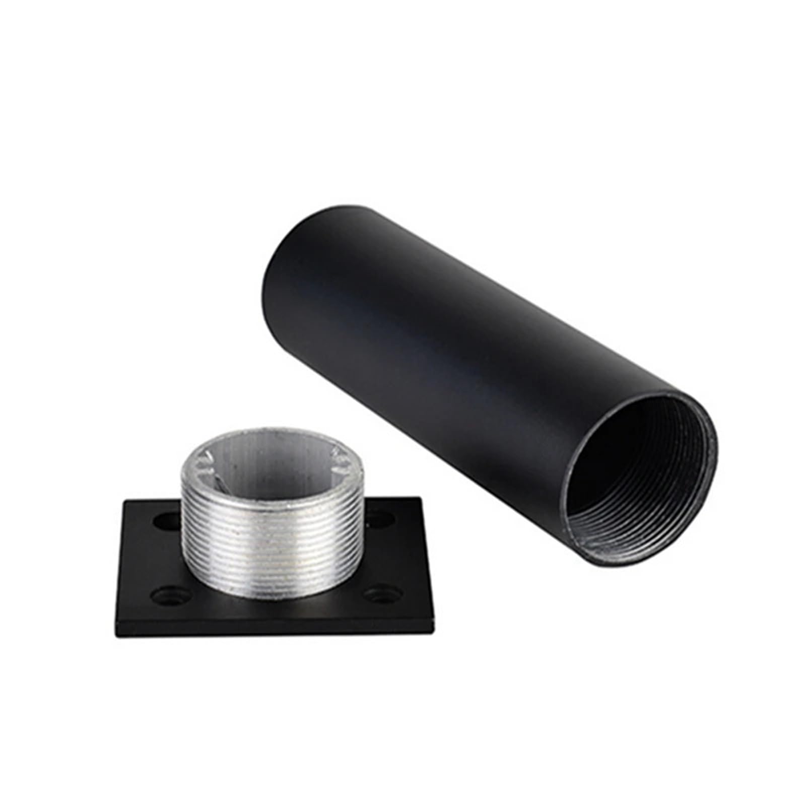 Patas para muebles de aluminio negro, patas de repuesto ajustables H8-12cm para gabinete