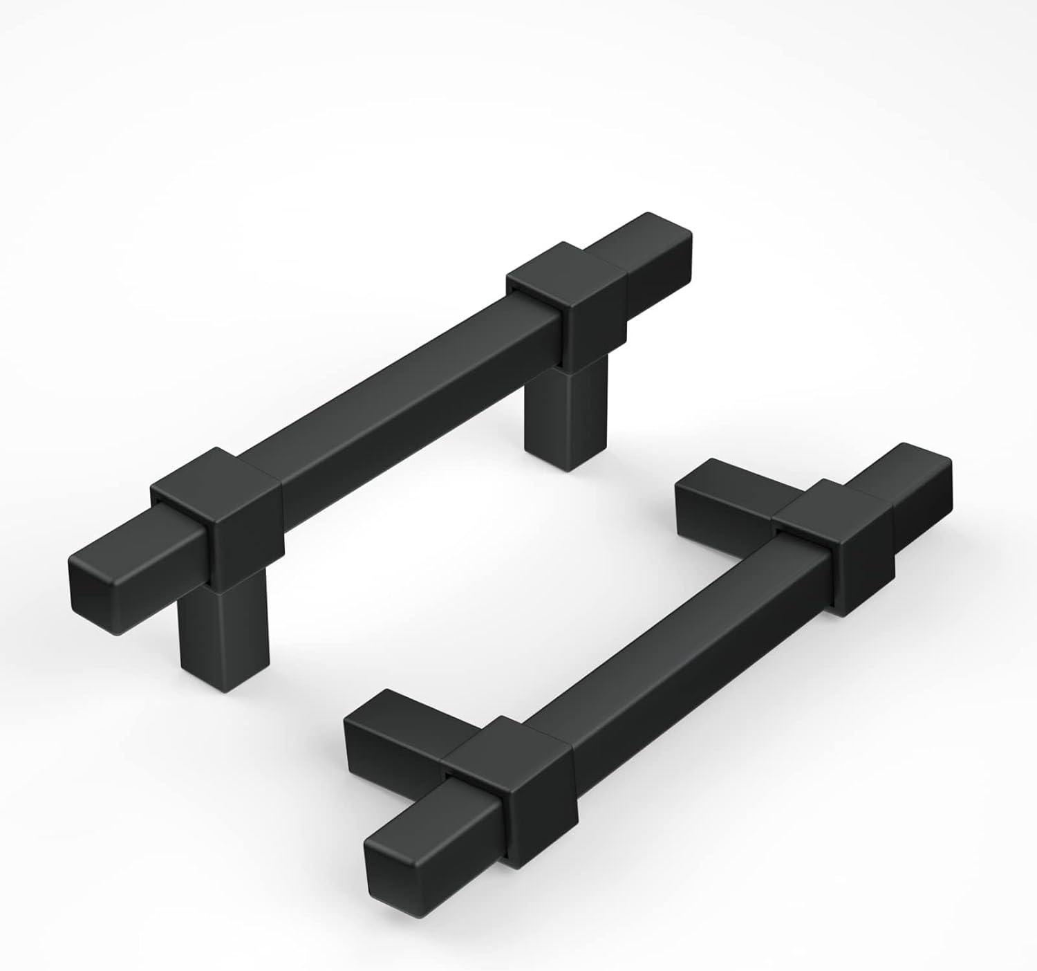 goldenwarm 18 Pack 3Inch Black Cabinet Handles Matte Black Cabinet Pulls Black Drawer Pulls Kitchen Cabinet Hardware for Bedroom Cupboard, Zinc Alloy, 76mm Hole Centers 3 Inch hole center 18 Pack Black