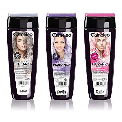Delia Cameleo - Tonic for bleached/blonde/grey hair, 200 ml x 3 (mixed trio)