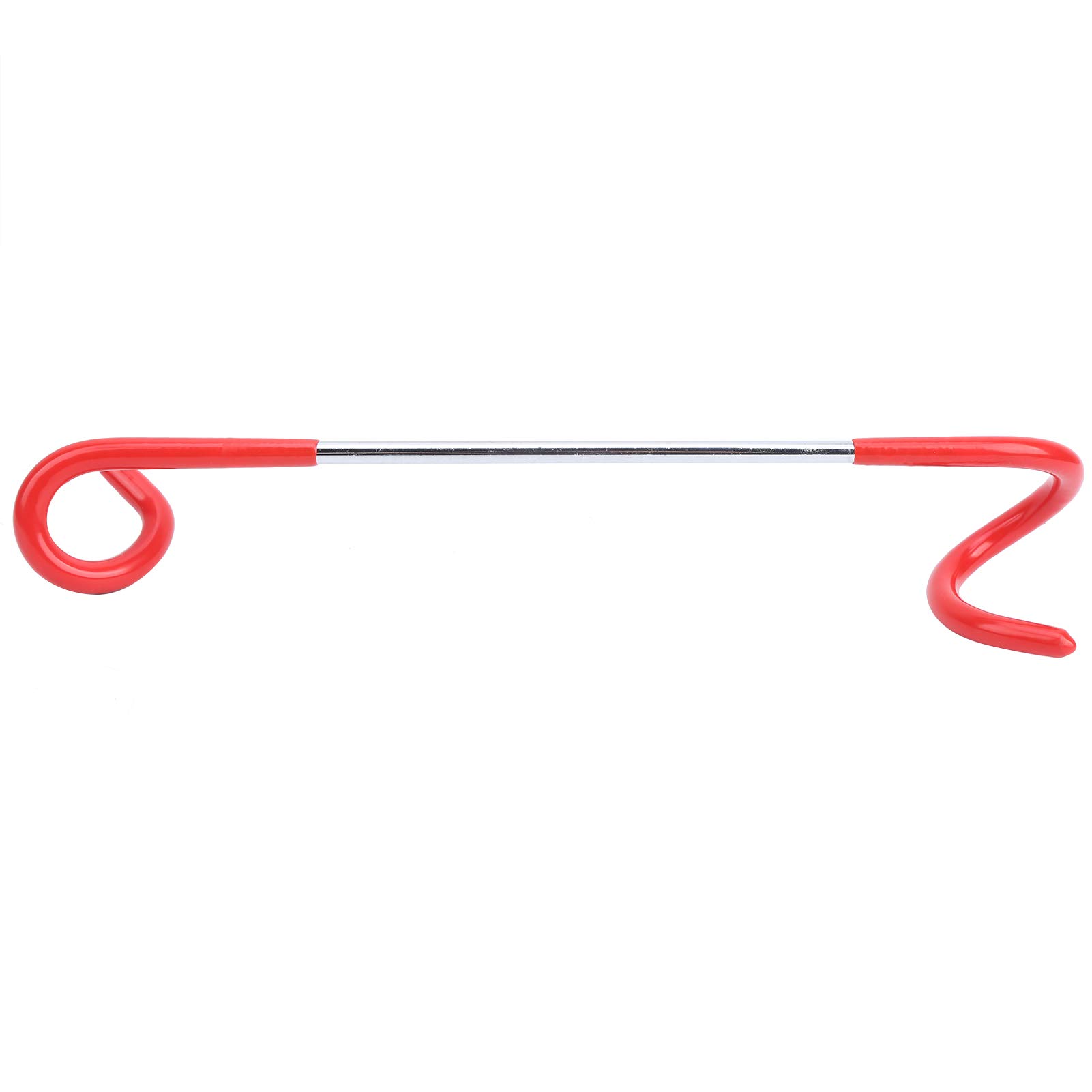 Pilipane 3Pcs Outdoor Tent Camping Multi Function Steam Light S Shaped Hanger Two Way Hook Red Stainless Steel Plastic 270mm 10kg Load Bearing for Mountaineering Camping
