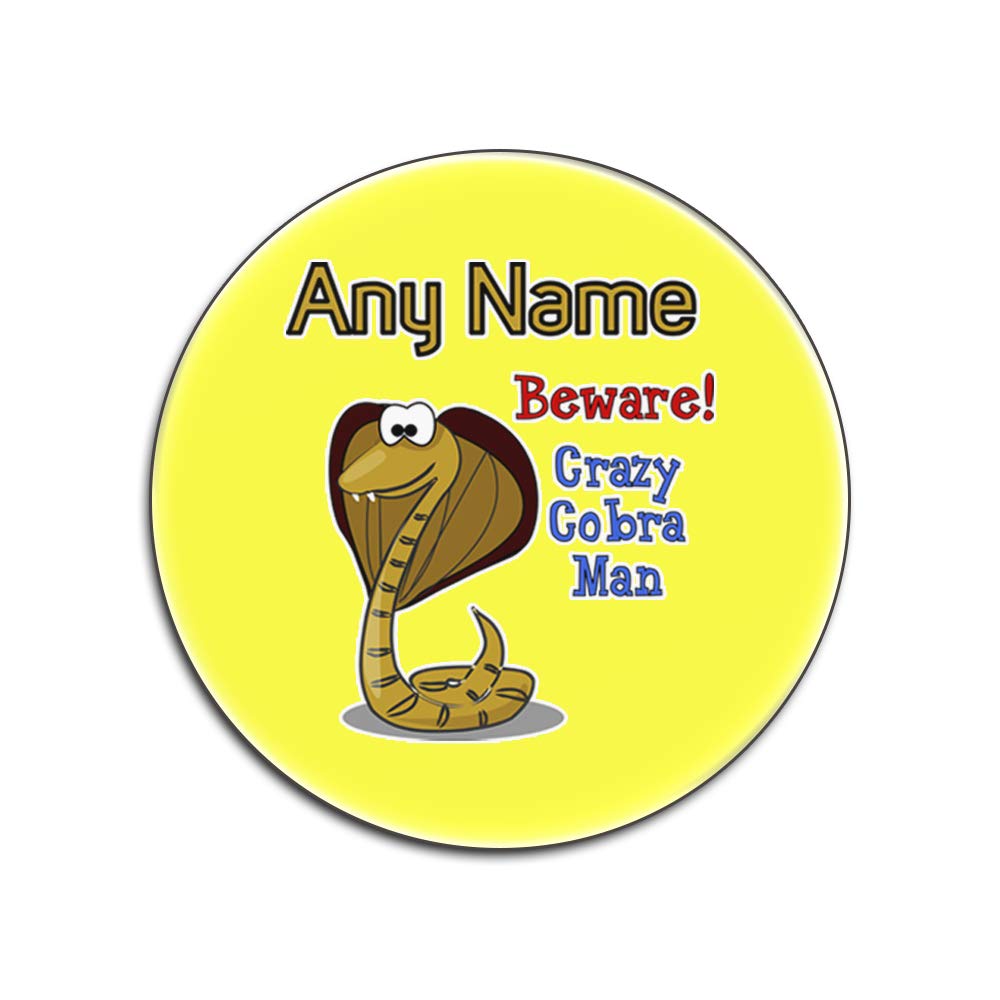 Sous-verres Crazy Cobra Man, l'accessoire jaune brillant pour exprimer votre personnalité