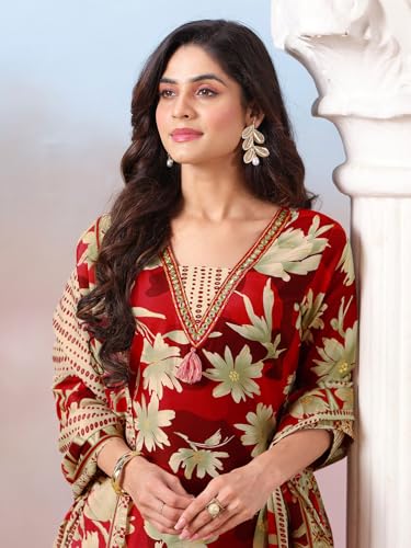 Kurta indien à fleurs ensemble chic pour vos soirées et fêtes d'été - 6