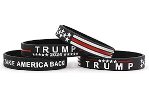 Trump NEEDS SUPPORT - Get Yours 4 Trump 2024 Silicone Bracelet