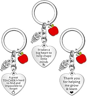 SDOFY 3Pcs Teacher Gifts Thank You Gifts for Women Teacher Leaving Gifts Christmas Graduation Gifts for Teacher