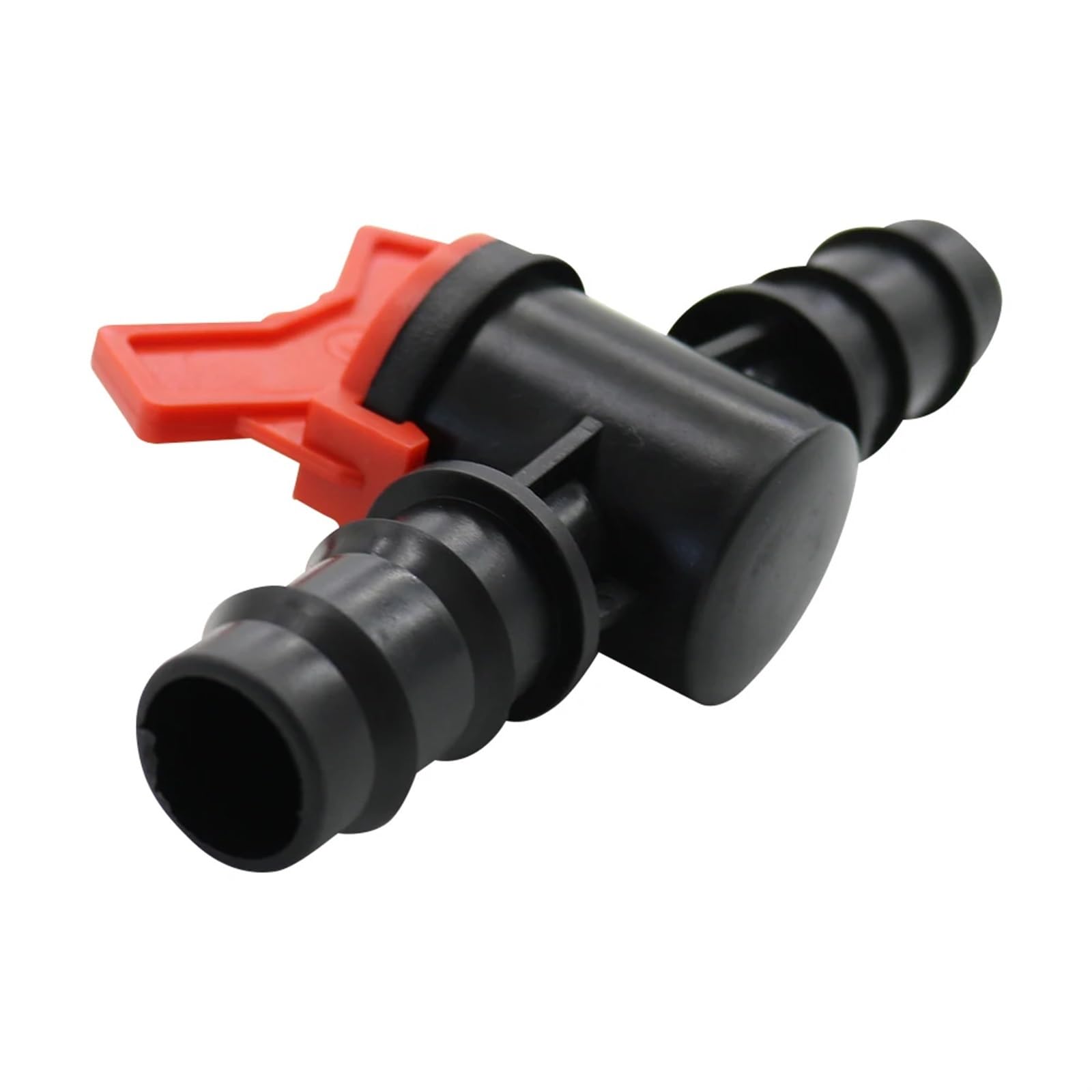 Valvola di controllo dei raccordi for tubi di irrigazione collegata con tubo flessibile da 16 mm, valvola di passaggio del tubo di gocciolamento, valvola di controllo del flusso dell'acqua agricola, 1