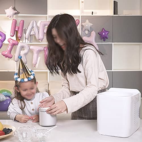 ChengBeautiful Eismaschine Eismaschine Home Ice Cream Machine Dessertmaschine Automatische Kühlung Eismaschine (Farbe… – Bild 7