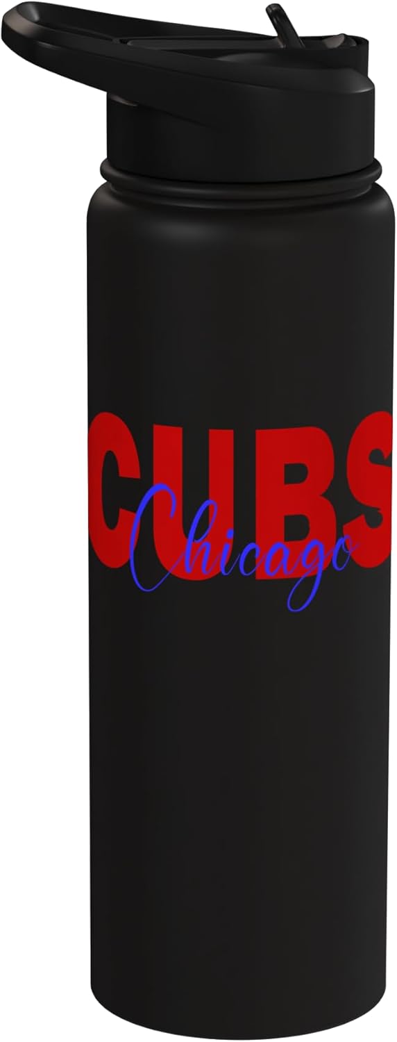 Vintage Cubs Gifts for Men Women Boys Girls Kids Stainless Steel Insulated Water Bottle