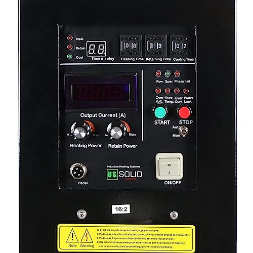 U.S. Solid 15KW High Frequency Induction Heater Furnace, 30-80KHz Output, 110V Single Phase, MOSFET & IGBT Inverter System, 16:2 Turns Ratio, for Metal Melting & Heat Treatment - image 3