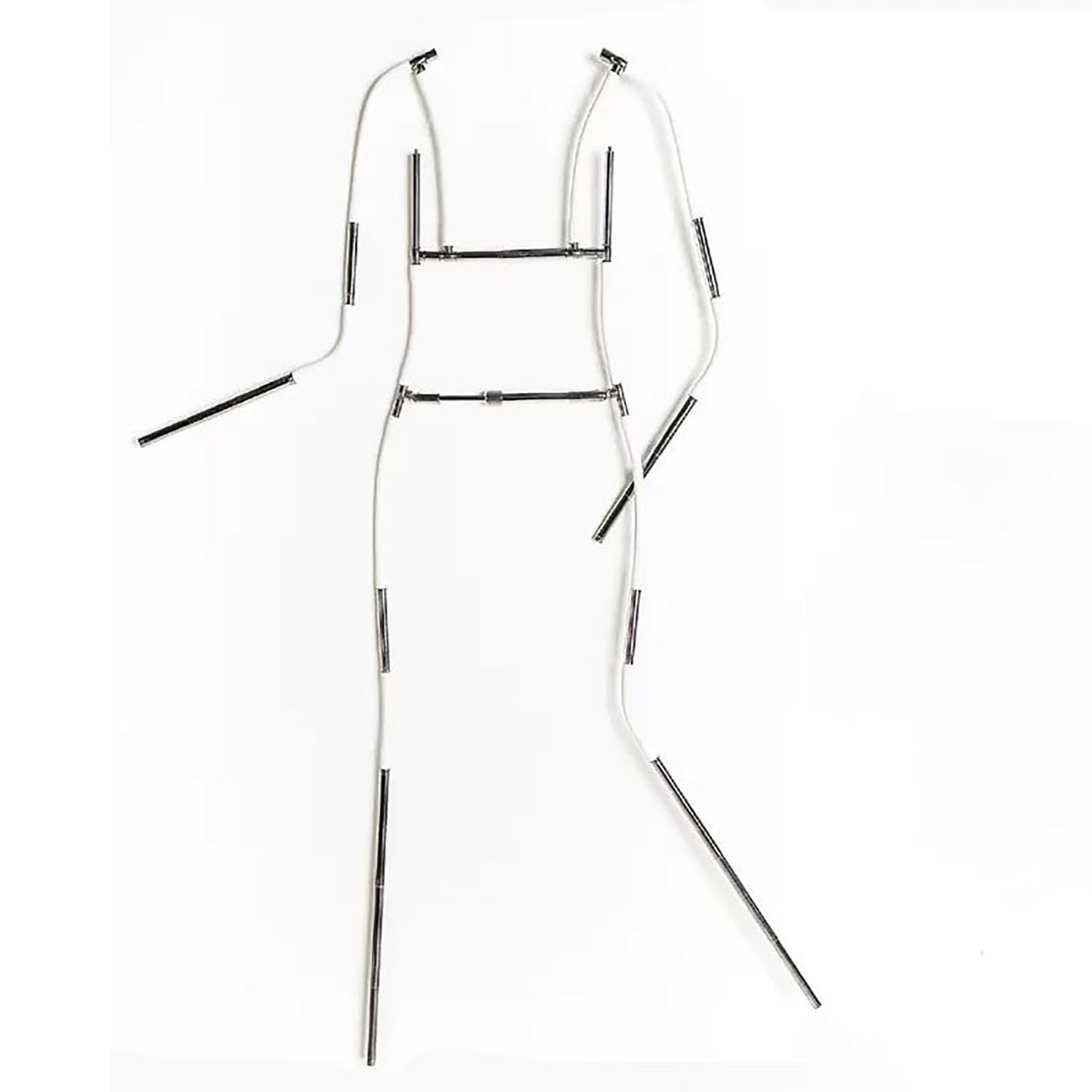 HCZKIUJY Mannequin Hanger Dress Hangers for Women Long Dresses Poseable, Metal Body Shape Clothing Display Hangers with Adjustable, Hangers Closet Clothes Organizer