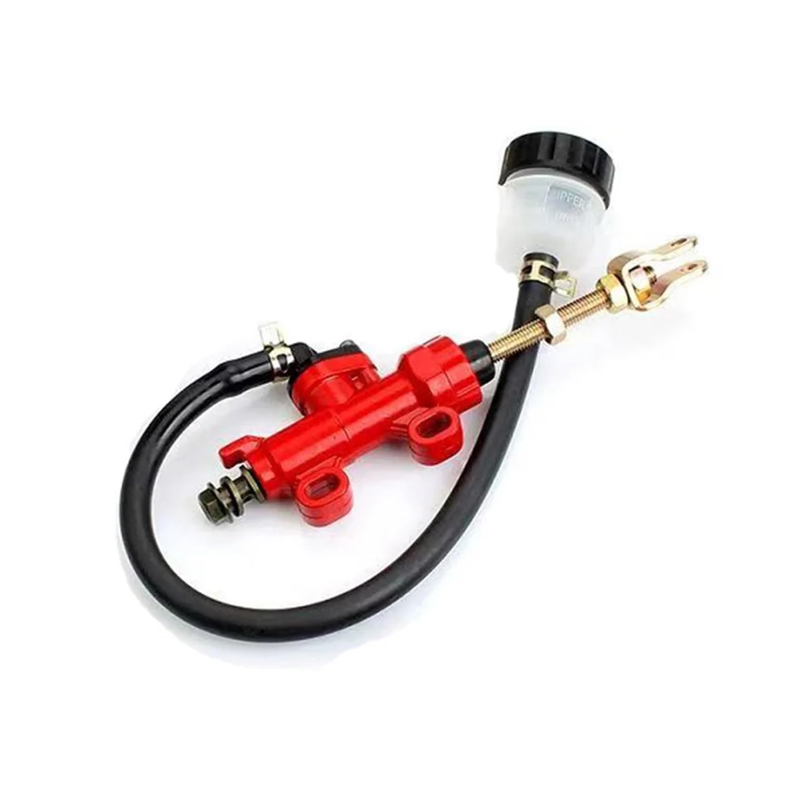 Haysxvr Red Universal Piston 14Mm Motorcycle Rear Brake Pump Hydraulic Master Cylinder Fit For Yamaha Forward Brake Pump(Red)