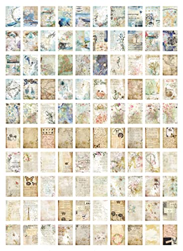400 Sheets Scrapbooking Supplies, Vintage Scrapbook Paper Cottagecore Scrapbook Junk Journal Supplies Craft Paper Decoupage Paper Scrapbooking Embellishments & Decoration Journaling Supplies #TOP5