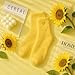 American Trends Cute Coral Fleece Socks Ultra Soft Fuzzy Cozy Warm Cloud Socks Perfect Birthday Self-Care Gifts 1Pack Yellow