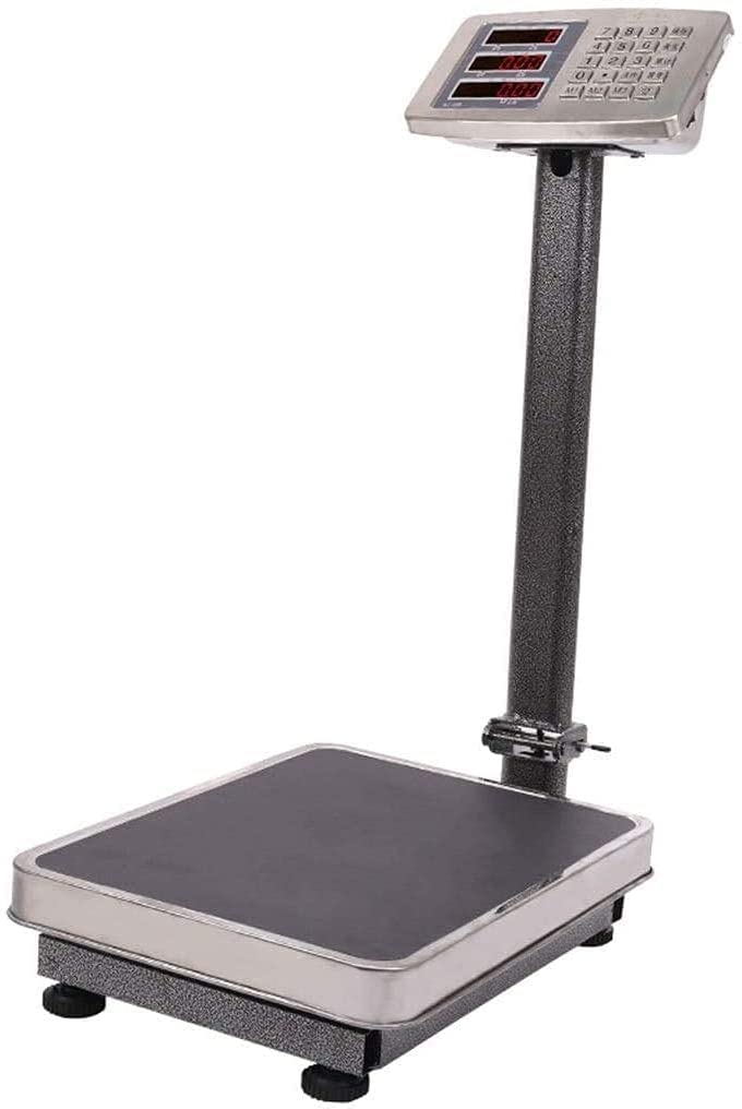 Waga kuchenna Wielofunkcyjna platforma Wagi cyfrowe Przenośne wagi elektroniczne Wagi precyzyjne z podświetlanym wyświetlaczem Lcd do przemysłowych przesyłek pocztowych (Color : B, Size : 150kg)