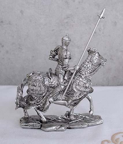 Ritter Mittelalter Reiterfigur Pferd Ritterrüstung Zinnfigur Sammelfigur rf003 Palazzo Exclusiv – Bild 4