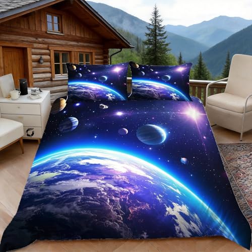Funda Nordica Cama 90 Cielo Estrellado 3D