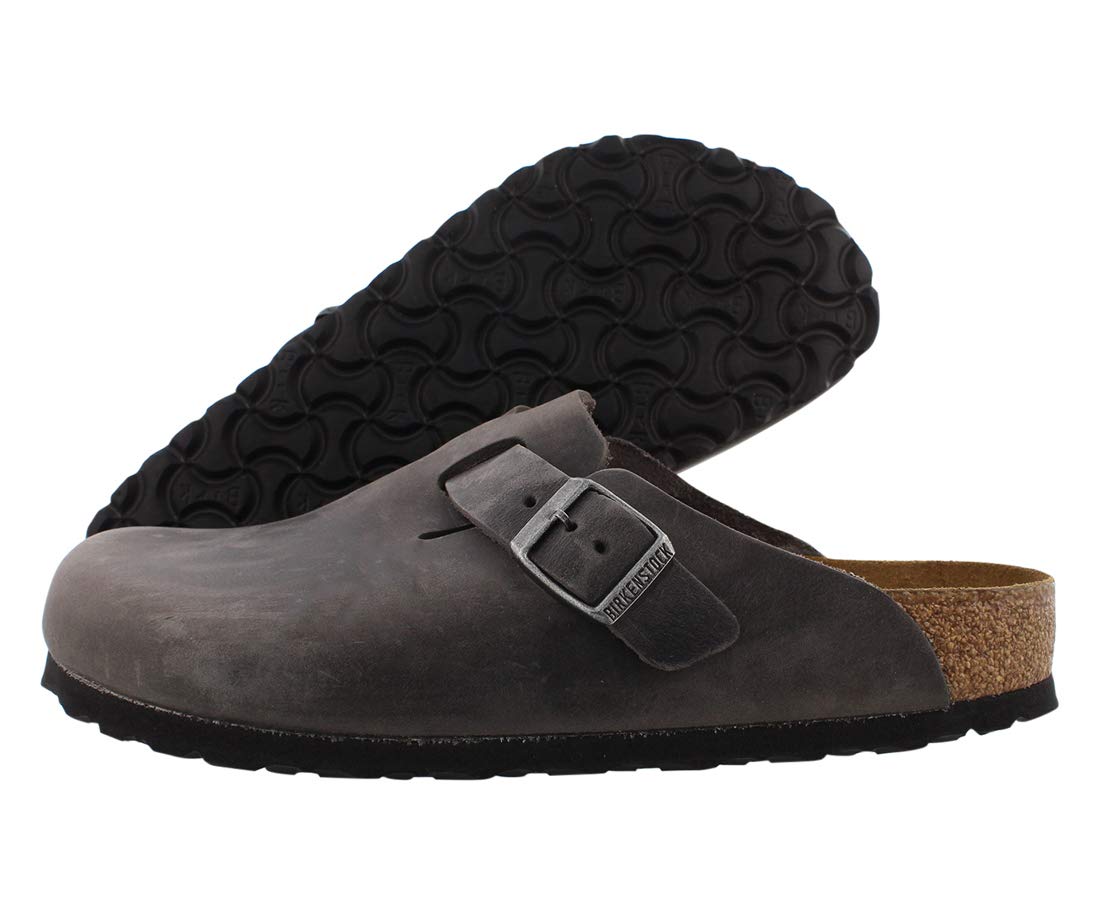 Amazon.com: Birkenstock 1013256341 Boston SFB Iron Oil LTR N 41