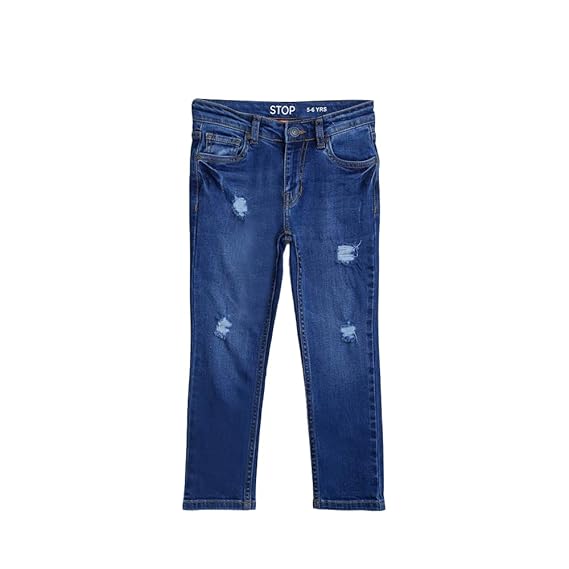 STOP by Shoppers Solid Denim Regular Fit Boys Jeans (A21710BJNS007-P)