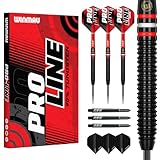 WINMAU Pro-Line Set de Dardos de Punta de Acero de Tungsteno 24g con Prism Alpha Vuelos and Prism Force Ejes (Tallos)