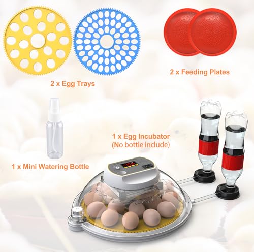 Incubadoras para ovos para incubação, incubadora de ovos com rotação automática de ovos e adição aut