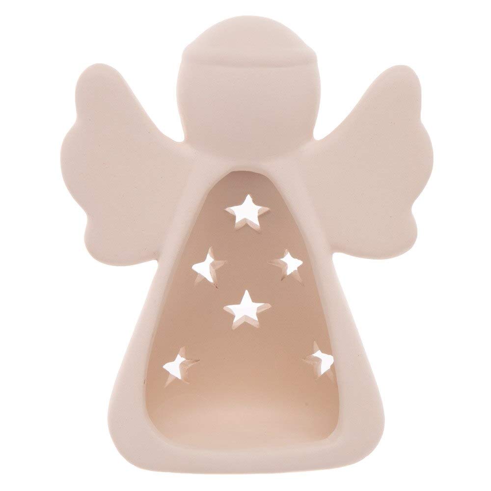 Baker Ross AT137 ceramiczne świeczniki na świeczki typu tealight - 3 sztuki, Boże Narodzenie sztuka i rzemiosło lub P