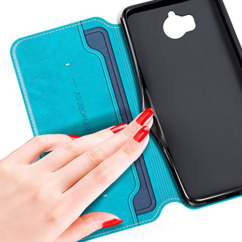 MOBESV Smiley Custodia in Pelle Huawei Nova Young