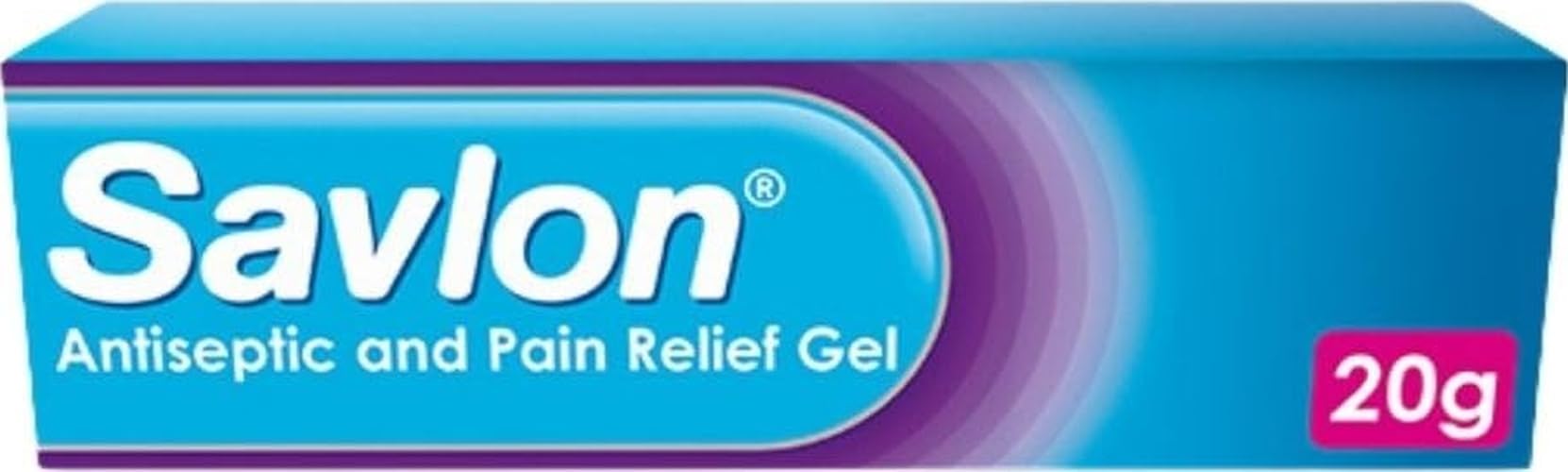 Savlon Antiseptic & Pain Relief Gel, First Aid for Relief of Pain, Itching & Irritation, Contains Anaesthetic to Numb Pain & Antiseptic to Help Prevent Infection (20g, 1 pack)