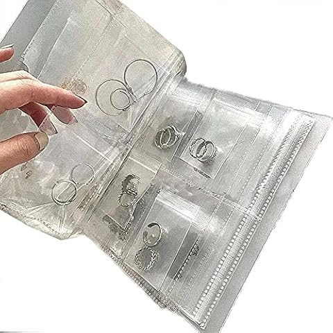 Lvcuyy High Clear Small Plastic Gifts Transparent Jewelry Storage Book Organizer Prevent Oxidation of Earring Individual Transparent Plastic Jewelry Boxes Cover