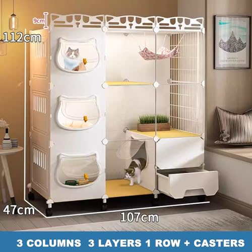Caisse pour chat multicouche pour résoudre le manque d'espace intérieur - 2