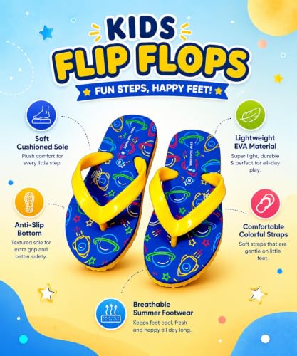 Image of Flip Flop CROCO Print Slippers for Baby Boy, Indoor and Outdoor Slippers for Kids