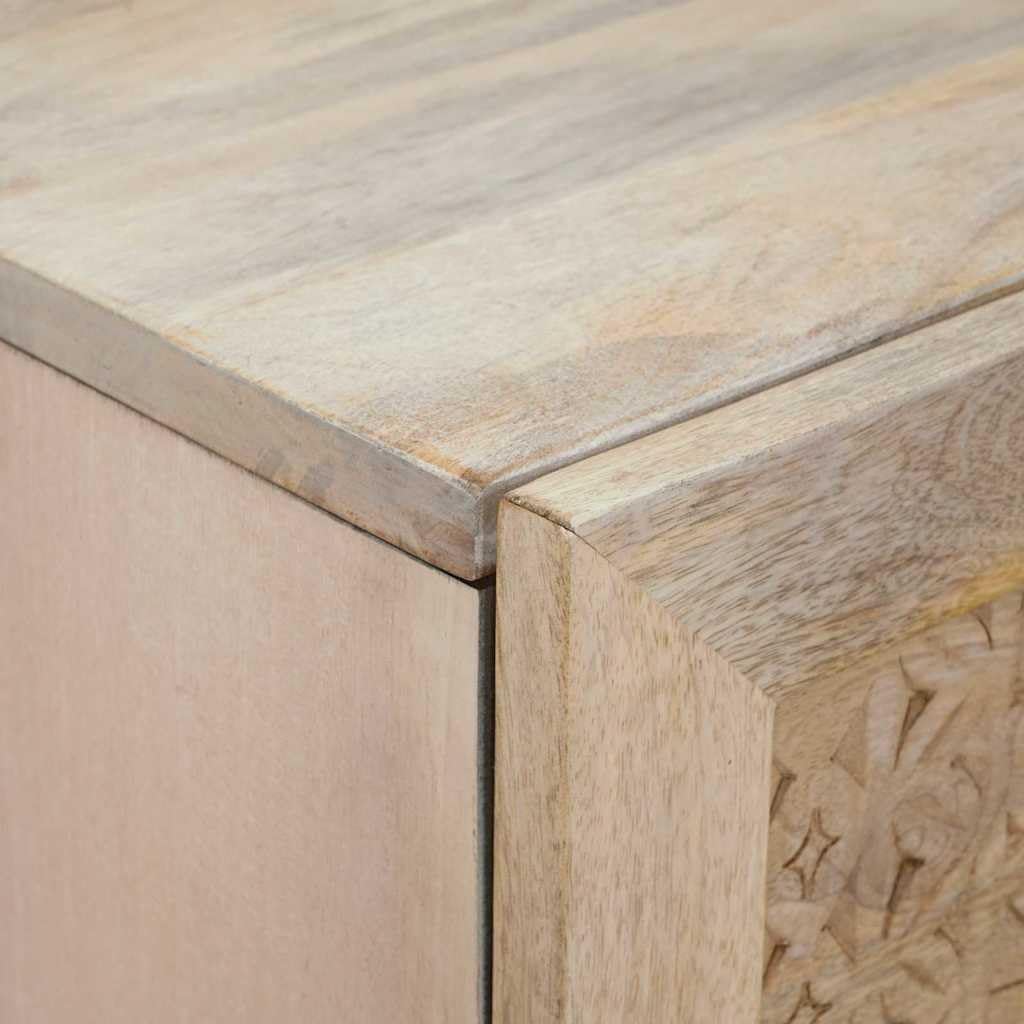Credenza Bianca Legno Mango 40 x 33,5 x 110 cm