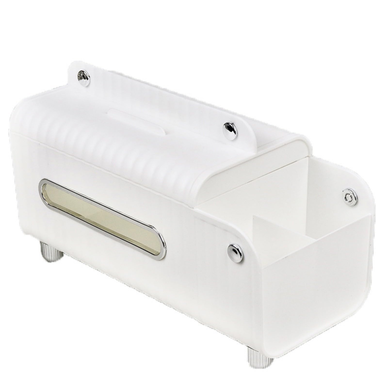 Tsophreniq Tissue Dispenser Tissue Paper Holder with Utility Compartment for Accessories Storage Waterproof Napkin Holder