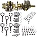 BTSCAR 3.3L G6DH Engine Rebuild Overhaul Kit Fit for 2013-2019 Hyundai Santa Fe Azera, for 2011-2019 Kia Sorento Sedona Cadenza, With Crankshaft Connecting Rod & Piston Head Gasket Set 23510-3L100