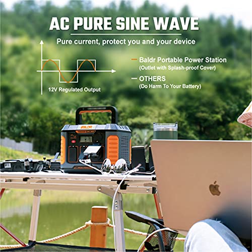 BALDR Portable Power Station 330W, 288Wh Emergency Backup Lithium