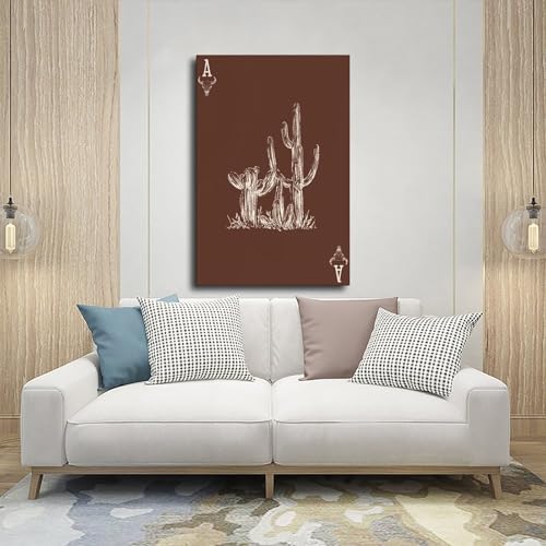 Toile cactus style occidental bohème grand format 50x76cm - 5