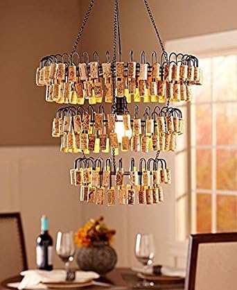 Wine Cork Holder Chandelier
