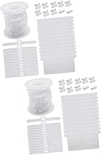 IMIKEYA 2 Conjuntos De Cortinas Para Janelas Persianas De Enrolar Para Janelas Cortinas Decorativas Abas De Reparo De Persianas Verticais Corrente De Bola Cega Persianas Verticais