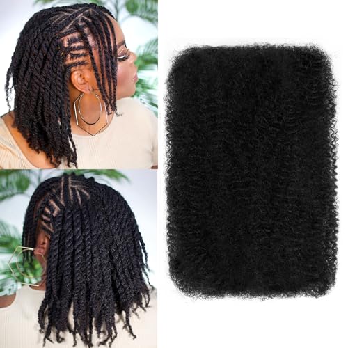 Spring Twist Hair Short Marley Twist Braiding Hair Afro Bulk Huma...