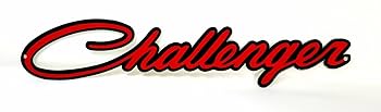 Amazon.com: Dodge Challenger Script Steel Sign - Red (Small