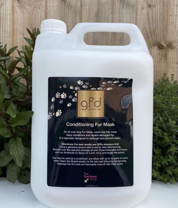 Good Fur Day - Conditioning Fur Mask - Deep Conditions and Repairs Damaged Fur, Specially Designed to Detangle - Smooths, Repairs, Moisturises & Revitalises - 20:1 Dilution Rate, 5 litre