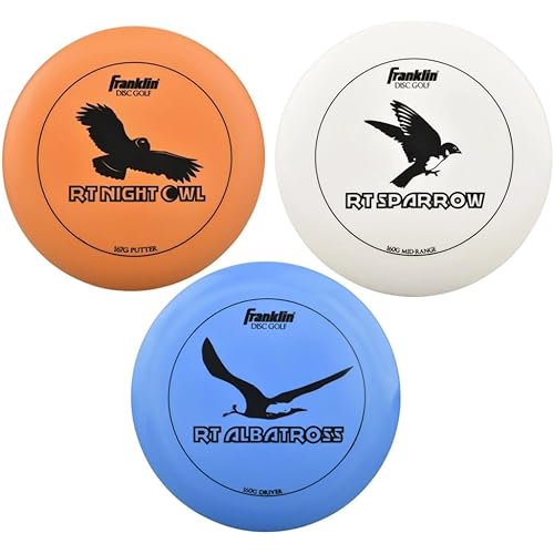 Franklin Sports Disc Golf Discs Set - Disc Golf Equipment Starter Set