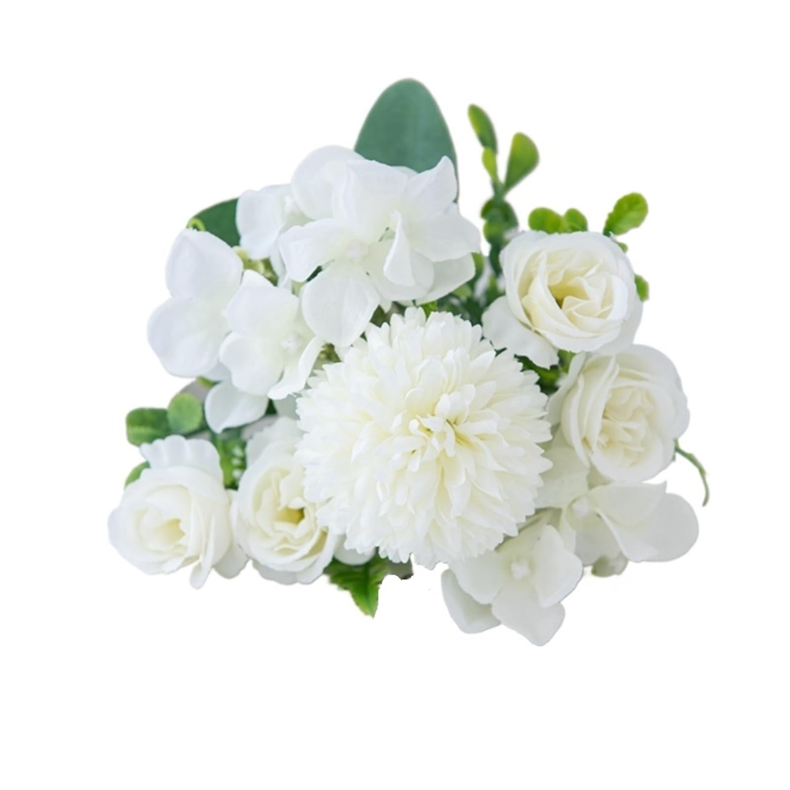 LXURY 5/10PCS Artificial Flowers Bouquet Wedding Wreath Outdoor Garden Arch Decor Home Garland Accessories(Colour5,5PCS)